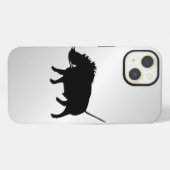 ウォートホッグ シルバー iPhoneケース (裏面横)