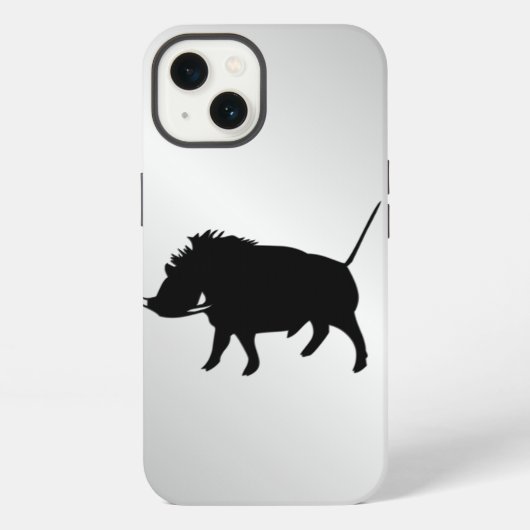 ウォートホッグ シルバー iPhoneケース (裏面)