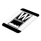 ウォードセキュリティ長方形マグネット マグネット (左側)