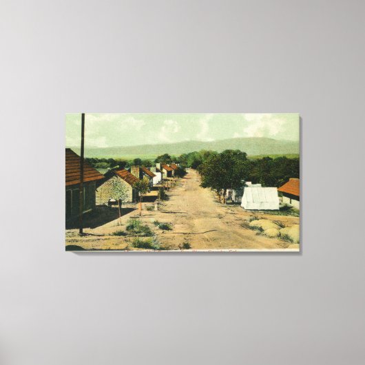 ウォーナーズホット春ビューサンディエゴカウンティ， CA キャンバスプリント (正面)