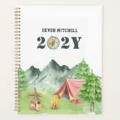ウォーパーソナライズされたターカラーキャンププランナー プランナー手帳 (正面)