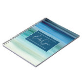 ウォーパーソナライズされたターカラーブルース抽象芸術スクール ノートブック (左側)