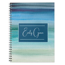 ウォーパーソナライズされたターカラーブルース抽象芸術スクール ノートブック