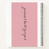 ウォーパーソナライズされたトカラーベイカー調理師ツールレシピ ノートブック (裏面)