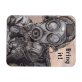 ウォーファープレッパー冷凍機の磁石あなたのテキスト マグネット (横)