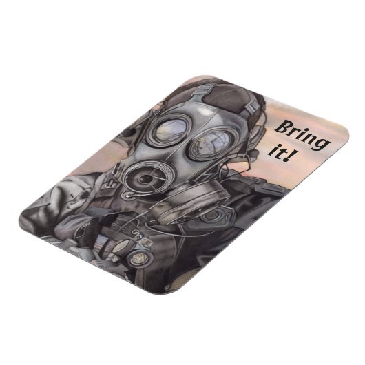 ウォーファープレッパー冷凍機の磁石あなたのテキスト マグネット (左側)