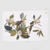 ウォーブリングフライキャッチャーKingbirdsヴィンテージオードボンアート ゴルフタオル (横)