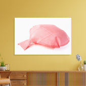 ウォープクッションのクローズアップ キャンバスプリント (インサイチュ (リビング))