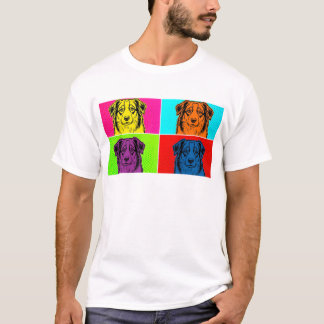 ウォーホル風オージー・ポップアート | オーストラリアン・シェパード Tシャツ