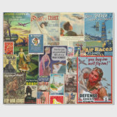 ウォーボンドヴィンテージコラージュ ラッピングペーパー (フラット)