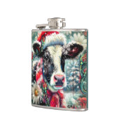 ウォーマータイムズの牛の夢ティール(緑がかった色)赤フローラ フラスク (左)