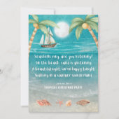 ウォーマーワンダーランドトロピカルビーチクリスマスパーティー 招待状 (正面)