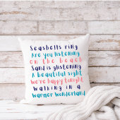 ウォーマーワンダーランド熱帯タイポグラフィクリスマス クッション