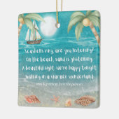 ウォーマーワンダーランド熱帯ビーチクリスマス セラミックオーナメント (左)