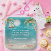 ウォーマーワンダーランド熱帯ビーチクリスマス ペーパープレート (パーティー)