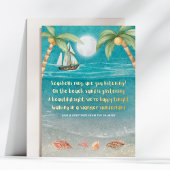 ウォーマーワンダーランド熱帯ビーチクリスマス 箔シーズンカード