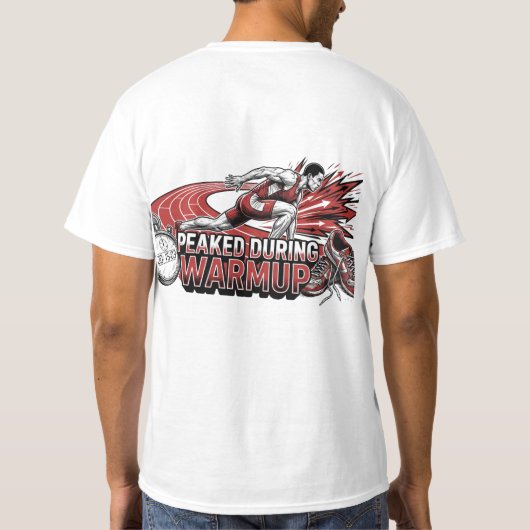 ウォーミングアップでピークを迎えた Tシャツ (裏面)