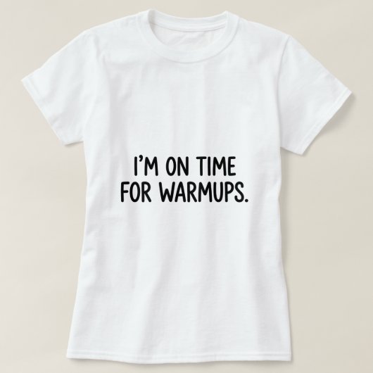 ウォームアップに間に合うウソ発見器Tシャツ Tシャツ (デザイン正面)