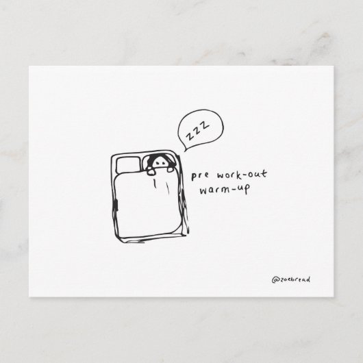 ウォームアップはがき ポストカード (正面)