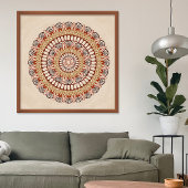 ウォームアーストーンロータスヘナマンダラ ポスター