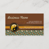 ウォームアース霊気陰陽金ゴールド名刺 名刺 (裏面)