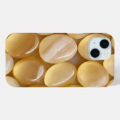 ウォームイエロー・アンバー・クリスタルの美しいデザインのスマホケース Case-Mate iPhoneケース (裏面 (横))