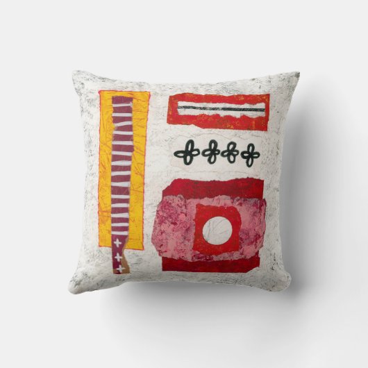 ウォームインヒア装飾用クッション-抽象芸術アート クッション (裏面)