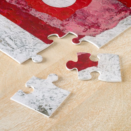 ウォームインヒージグソーパズル-抽象芸術アート ジグソーパズル (側面)