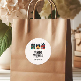 ウォームウィズギフトラベルホリデービレッジ ラウンドシール