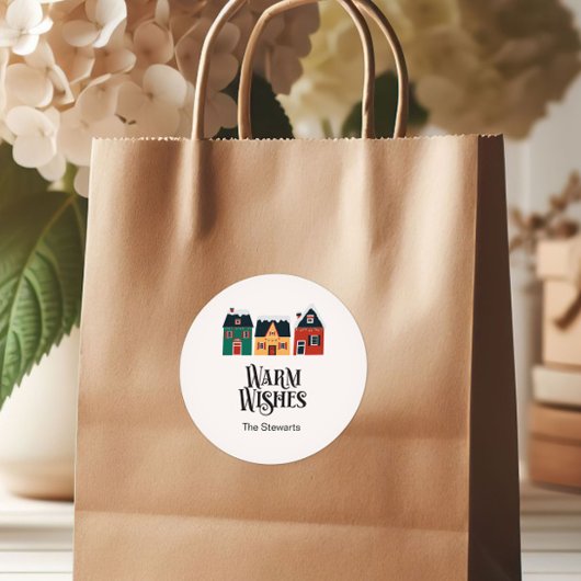 ウォームウィズギフトラベルホリデービレッジ ラウンドシール