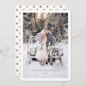 ウォームウィズクリスマスカードフラットホリデーカード シーズンカード (正面/裏面)