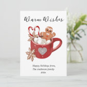 ウォームウィズクリスマスコアマグフラットホリデーカード シーズンカード (スタンド正面)