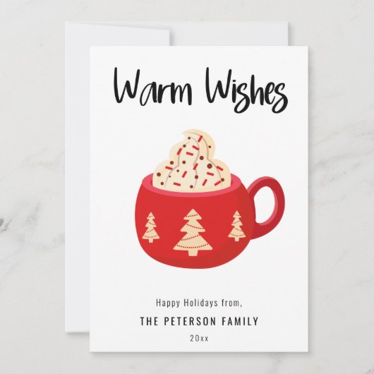 ウォームウィズクリスマスコアマグフラットホリデーカード シーズンカード (正面)