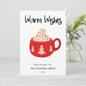 ウォームウィズクリスマスコアマグフラットホリデーカード シーズンカード (スタンド正面)