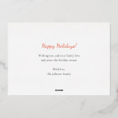 ウォームウィズコージークリスマスホーム 箔シーズンカード (裏面)