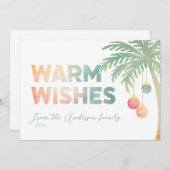 ウォームウィズトロピカルホリデーカード シーズンカード (正面/裏面)