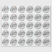 ウォームウィズフェスティバルウィンターロビパーソナライズされたン ラッピングペーパー (フラット)