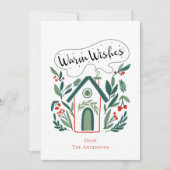 ウォームウィズホリデーホームホリデーカード シーズンカード (正面)