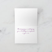 ウォームウィッシュで咲く誕生日カード カード (内部)