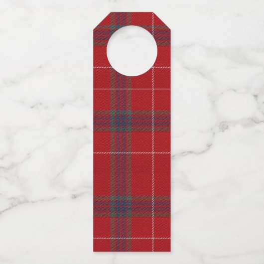 ウォームウィッシュクラフト&タータンチェックレッドID589 ボトルネックタグ (裏面)