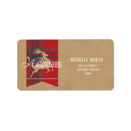 ウォームウィッシュクラフト&タータンチェックレッドID589 ラベル