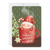 ウォームウィッシュグノームクリスマスマグウォーターカラー