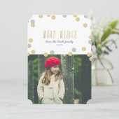 ウォームウィッシュズホリデイフォトフラットカード シーズンカード (スタンド正面)