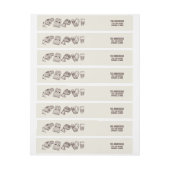 ウォームウィッシュズホリデーエッセンシャル住所 シール ラップアラウンドラベル (シート)