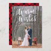 ウォームウィッシュズホリデーオーバーレイフォトカード シーズンカード (正面/裏面)