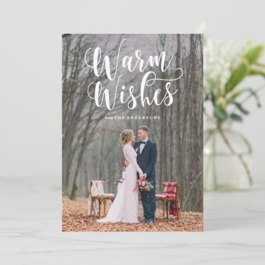 ウォームウィッシュズホリデーオーバーレイフォトカード シーズンカード (スタンド正面)