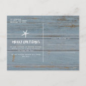 ウォームウィッシュズ素朴ビーチフロリダファミリー写真 シーズンポストカード (裏面)