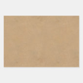 ウォームウィッシュタイポグラフィクラフト紙レッドID589 ラッピングペーパーシート (正面3)