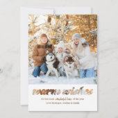 ウォームウィッシュタイポグラフィモンタージュスクエアフォト シーズンカード (正面)