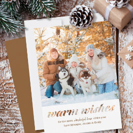 ウォームウィッシュタイポグラフィモンタージュスクエアフォト シーズンカード